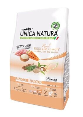 Gheda - Unica Natura Dry - Indoor Frango, Arroz e Cenouras 1,5 kg