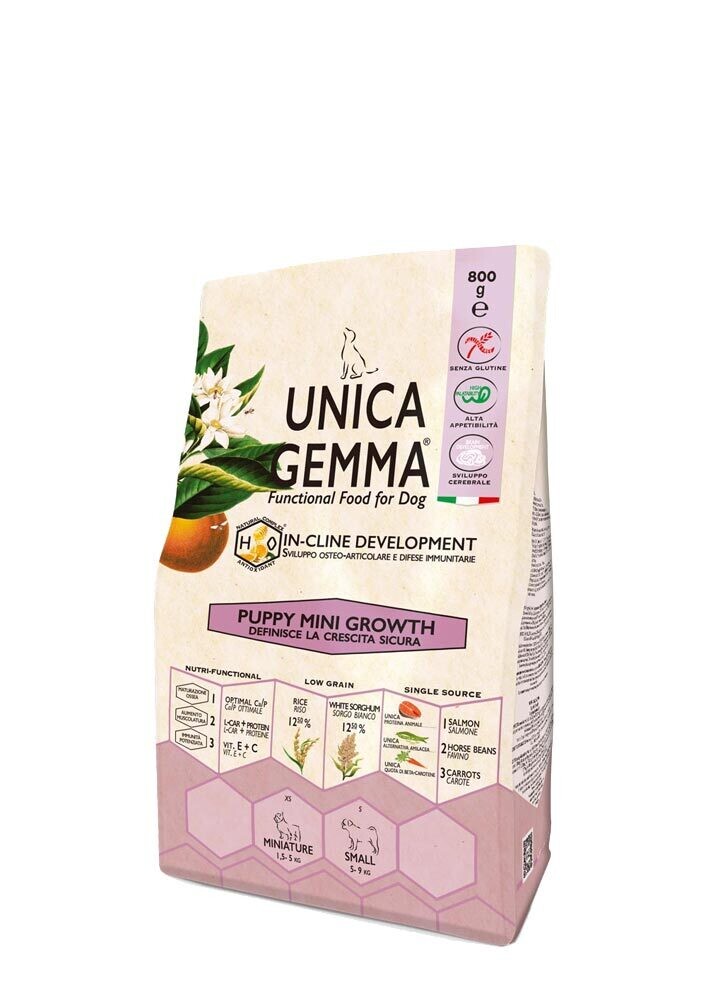 Gheda - Unica Gemma Puppy Mini Growth Dry 800g
