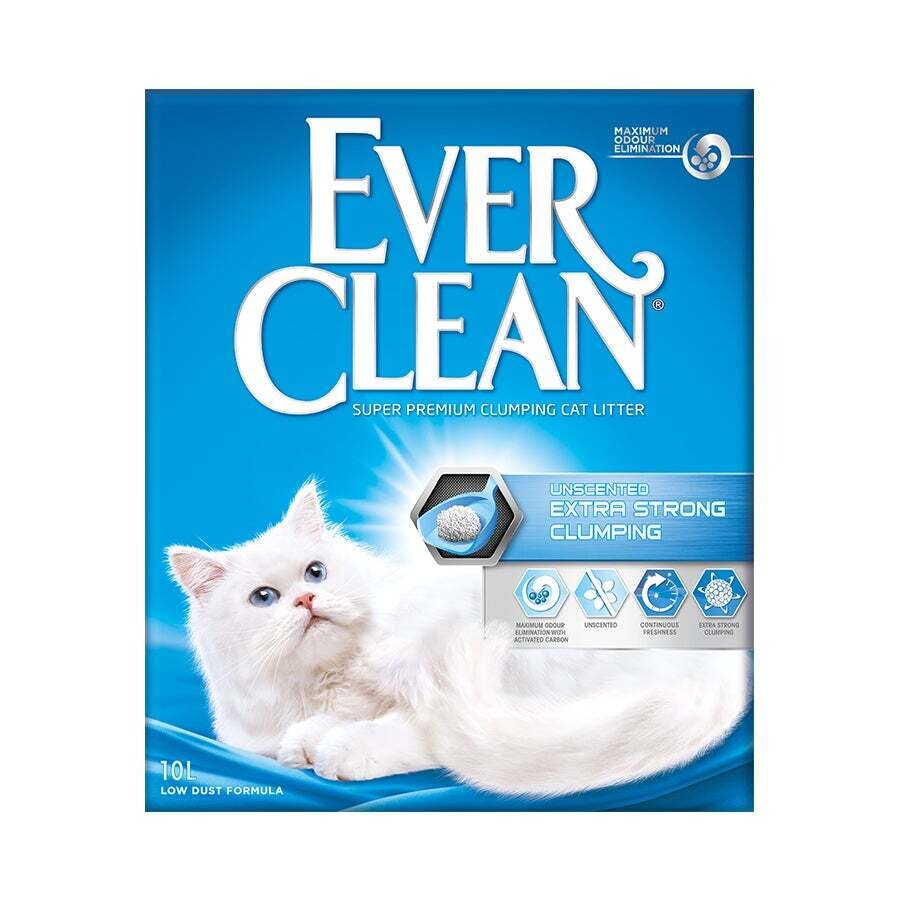 Everclean Extra Strong Clumping Litter Unscented 10l