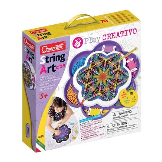 Quercetti- String Art Mandala, Multicolor, 2850, 0-14 years old