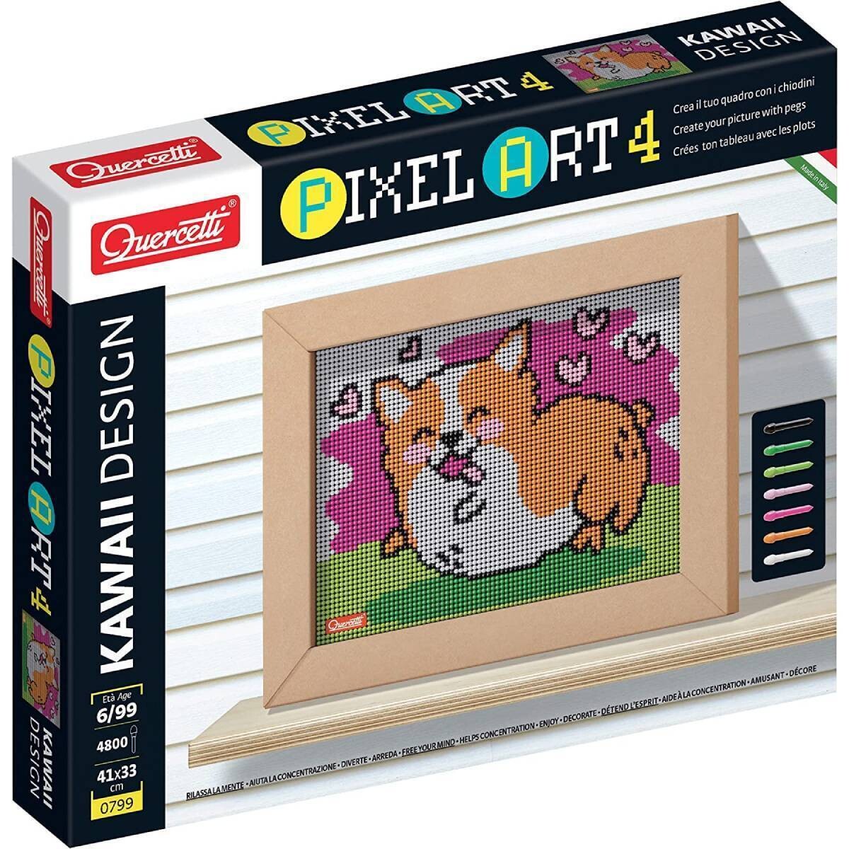 Quercetti 0799 Pixel Art 4 4 Kawaii Design Corgi