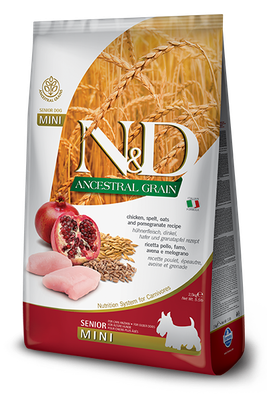 Farmina N&amp;D Ancestral Dog Chicken And Pomegranate Senior Mini Kg.2.5