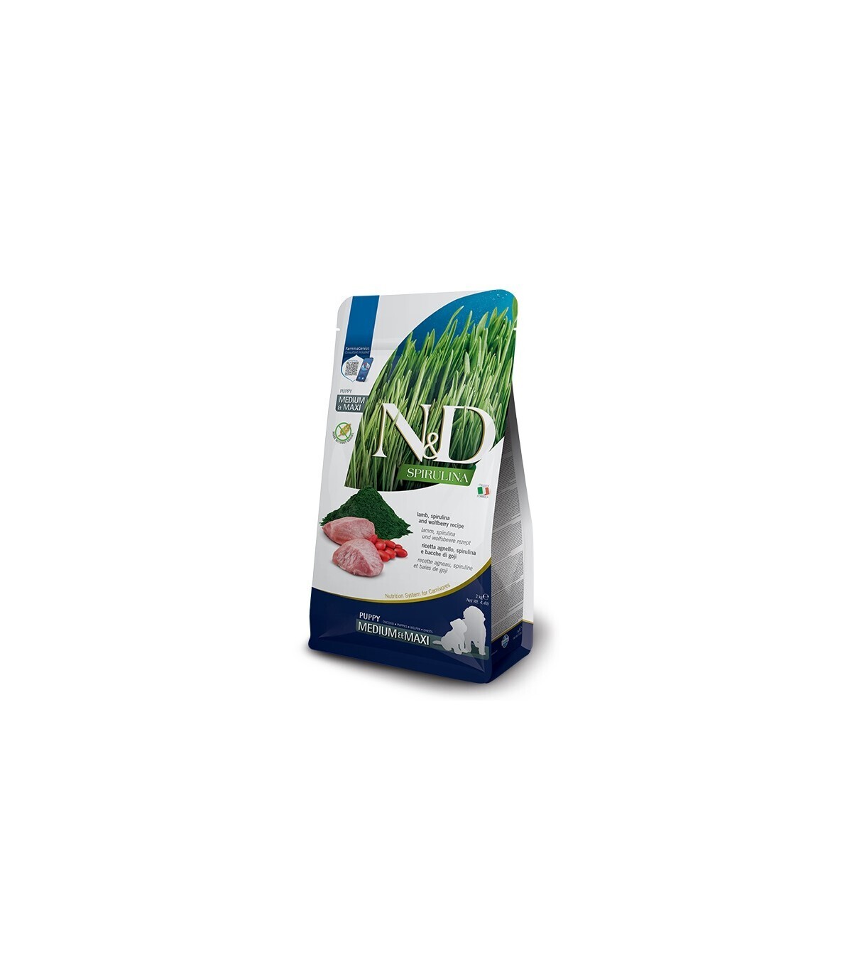 Farmina N&amp;D Spirulina Lamb Puppy Med/Maxi 2 kg