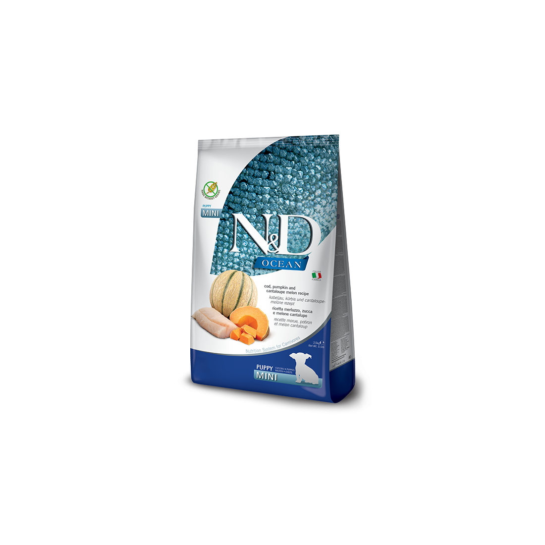 Farmina N&amp;D Ocean Dog Cod, Pumpkin, Cantaloupe Puppy Mini 800g