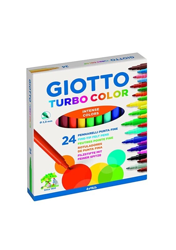 Giotto Turbo Color Fine Tip Markers 24 pcs.