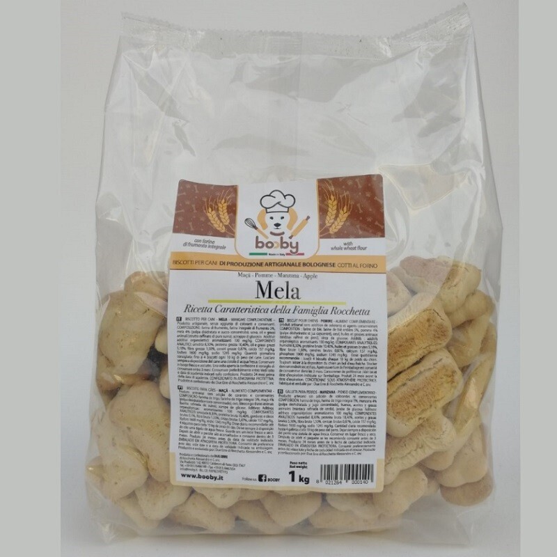 BOOBY Dog Biscuits with Apple - 1 kg
