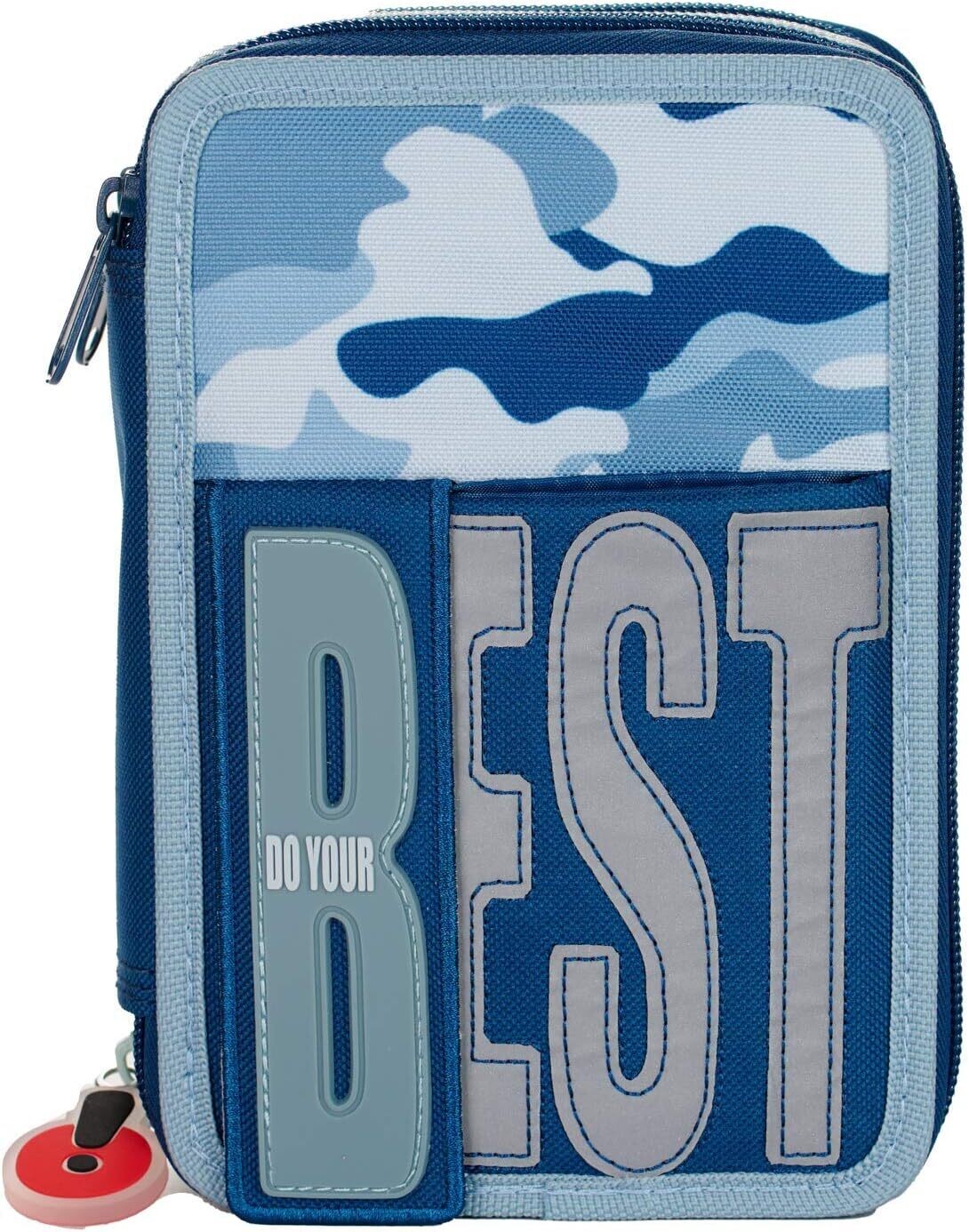 Auguri Preziosi - Three-Zip School Pencil Case Gopop Do Your Best