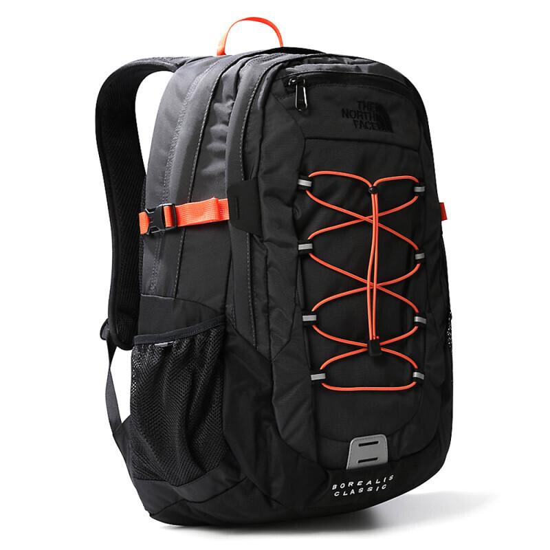 The North Face Borealis Classic Backpack 29L Asphalt Grey Orange
