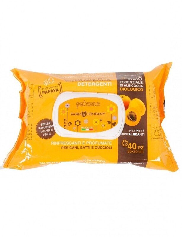 Farm Company Wipes with Organic Apricot and Papaya Oil 40pcs