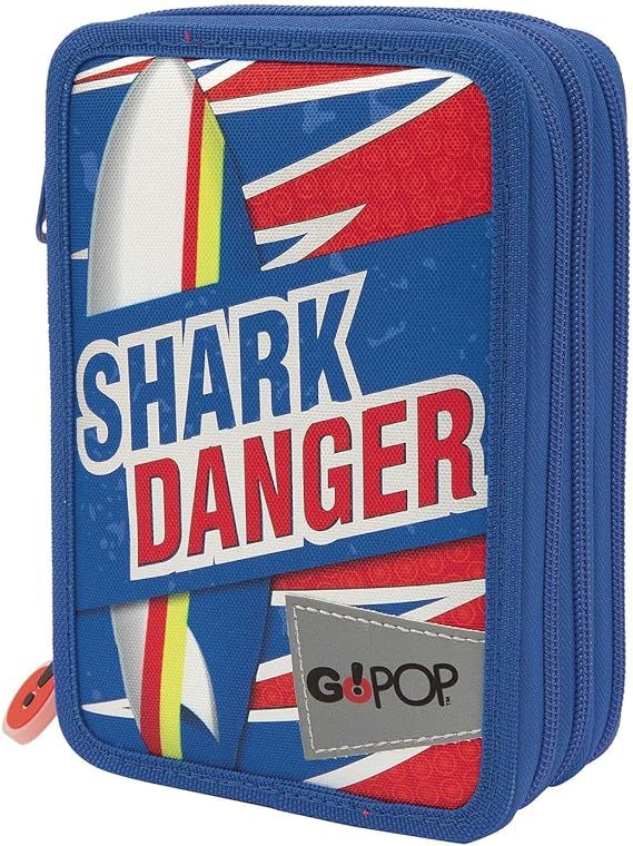 Giochi Preziosi GOPOP Triple Pencil Case Shark Attack