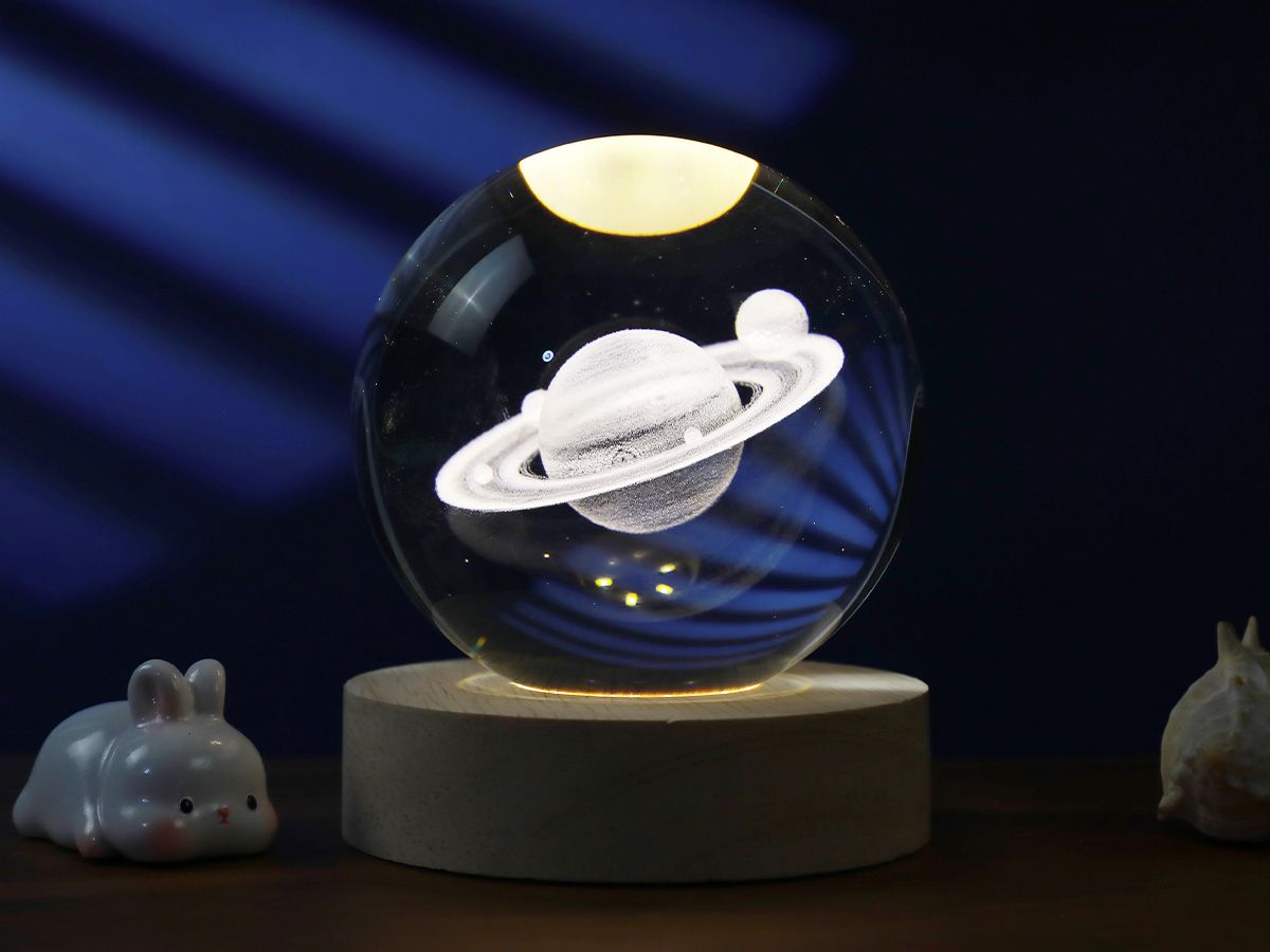 Medium Saturn Sphere Lamp - Total Juggling