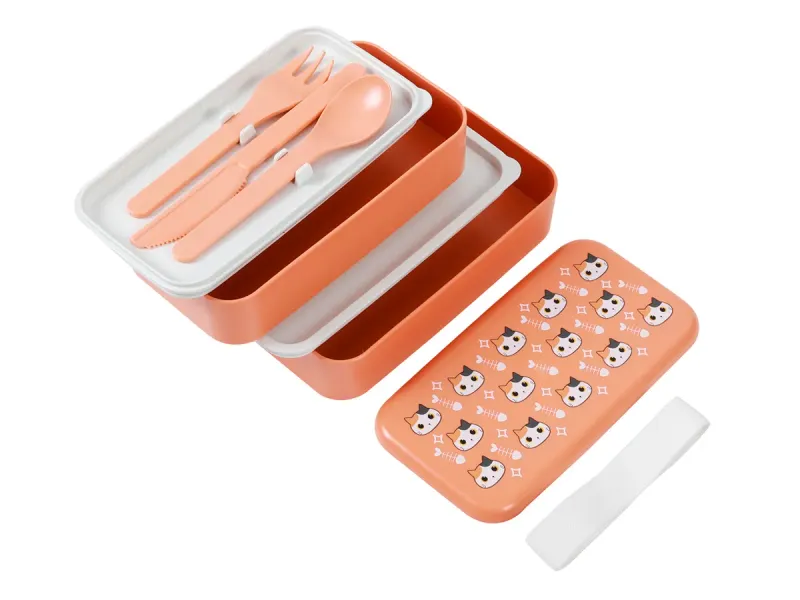 Lunch Box Orange Cat