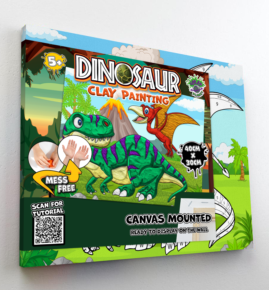Clay Painting - Dinosaurs - Splatplanet