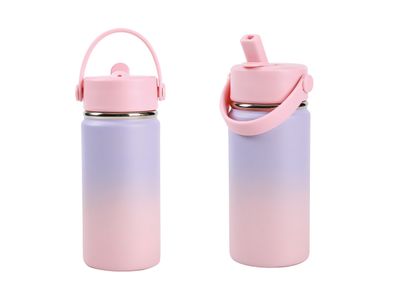 Bouteille Thermos 400 ml avec Anse Dégradé Rose/Lilas