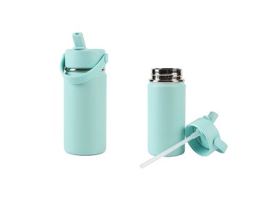 Thermoflasche 400 ml mit Grünblauem Griff