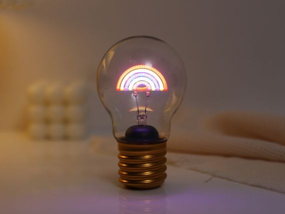 ITotal - Rainbow Lightbulb Shape Light