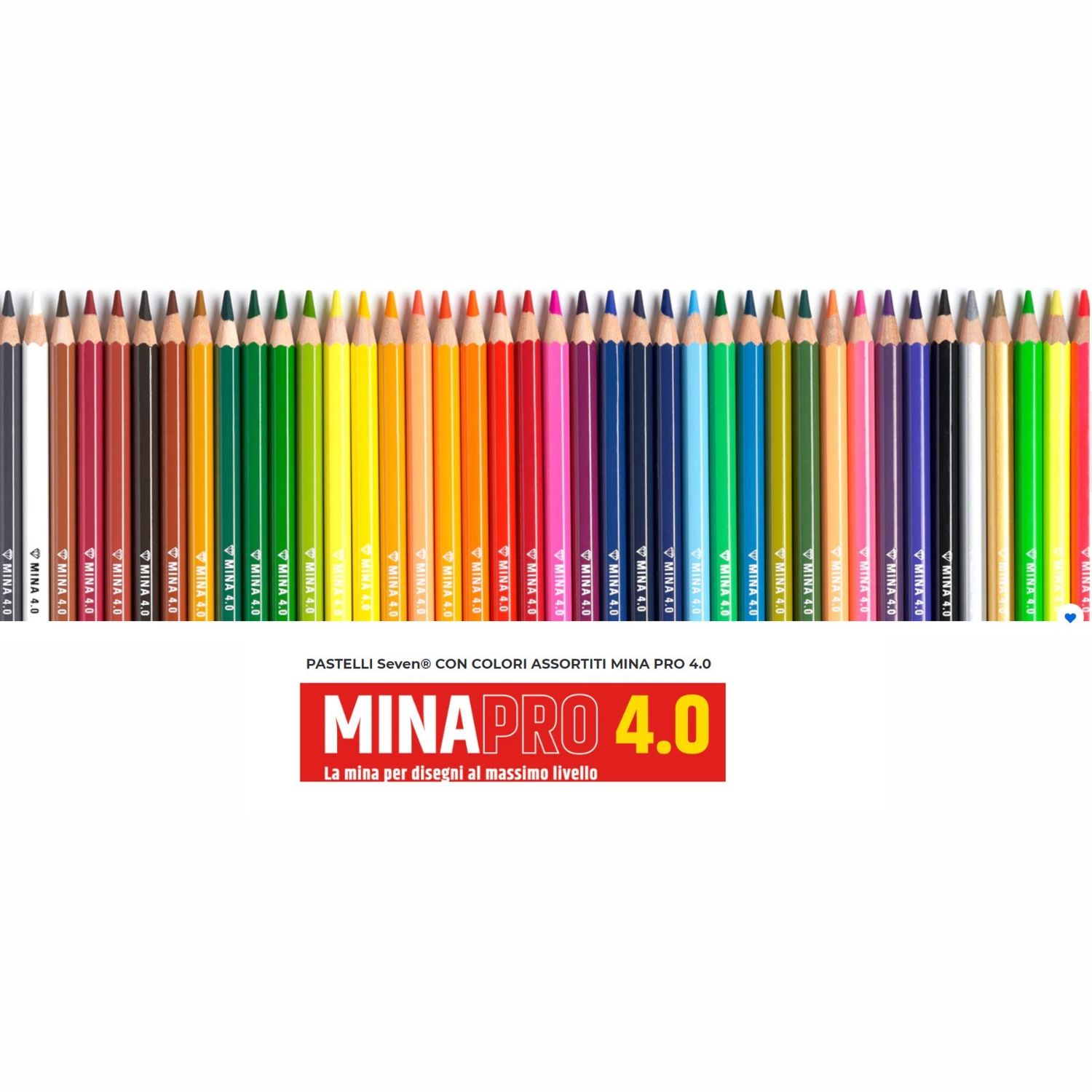 Crayons de Couleur Seven Mina Pro 4,0 – Couleurs à l'Unité