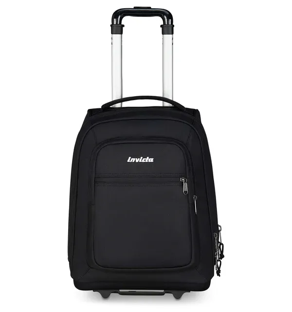 Bump Plain Invicta Trolley Backpack GRS Black