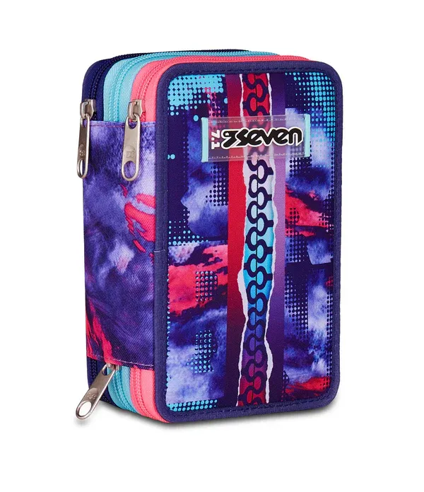 Seven 3 ZIP Pencil Case - Shady Dye Girl