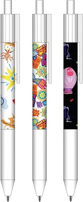 Seven - Inside Out 2 Set of 3 Gel Pens, Black, Blue and Red Ink