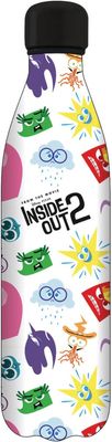 Seven - Inside Out 2 Botella Térmica de Acero Inoxidable, Blanca, 0,5 L