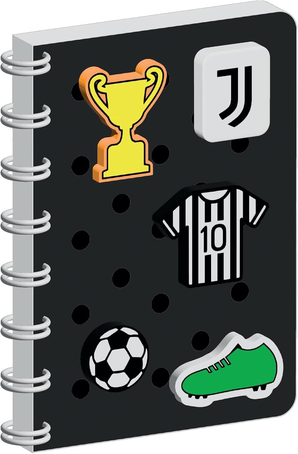 Seven Juventus Ring Notebook A5 - Customizable Cover with Patches