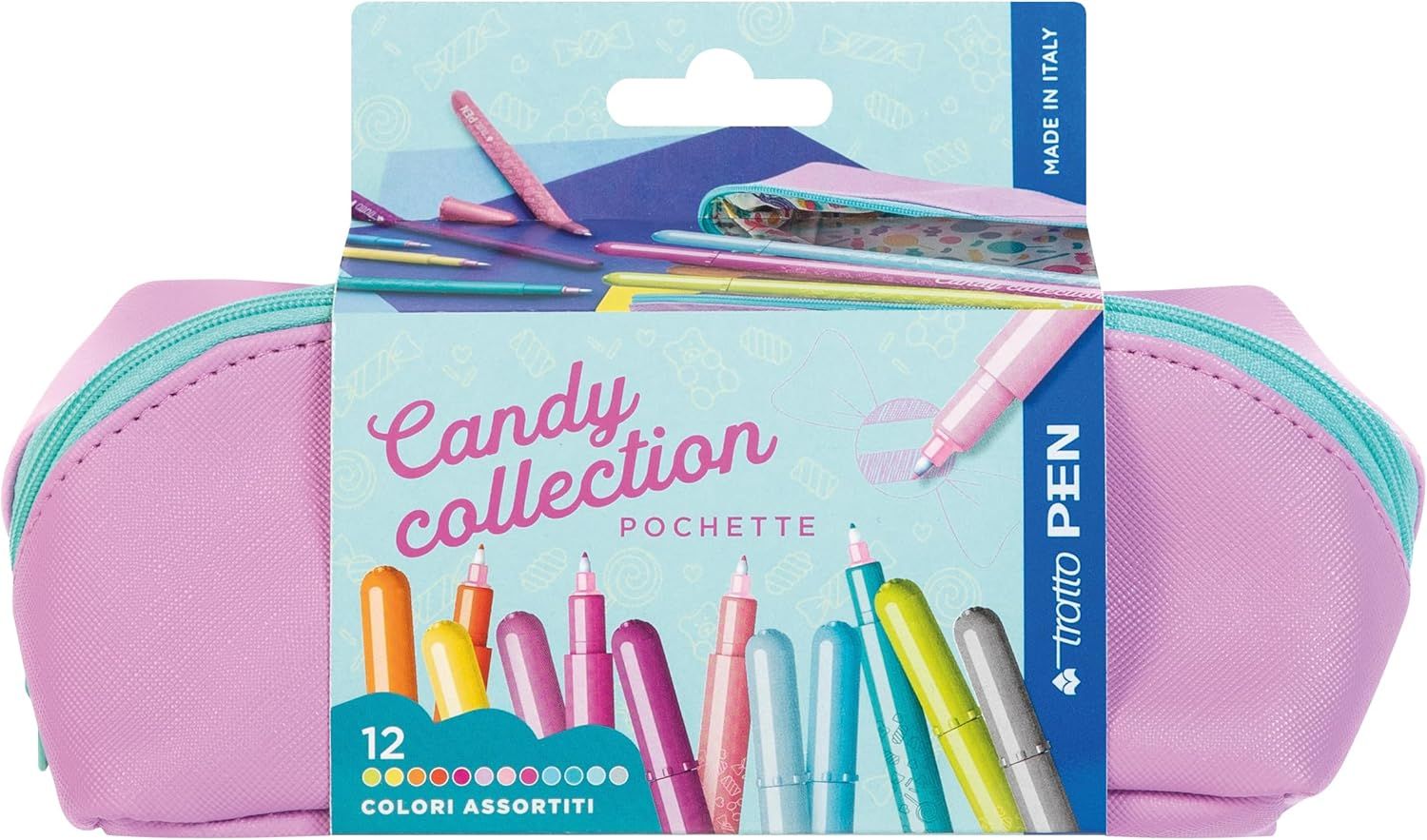 Tratto PEN Candy Collection pencil case 12 pcs