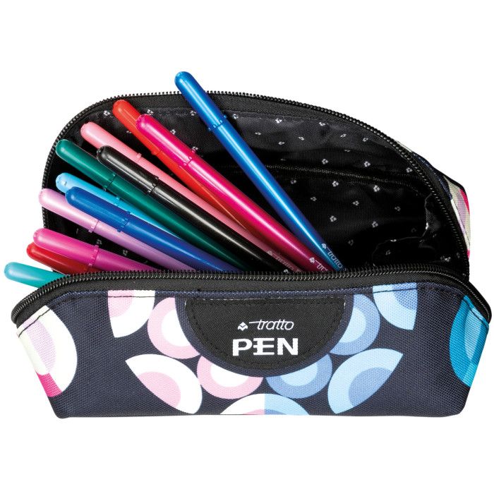 XL POUCH WITH 12 TRATTO PENS POP COLLECTION - FILA