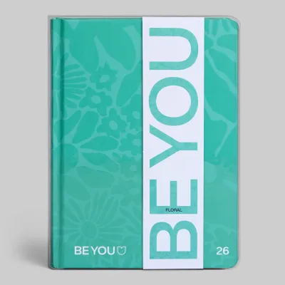 BE YOU - Floral Pattern, Diary 25-26 - 12 Months Dated - Easy Format