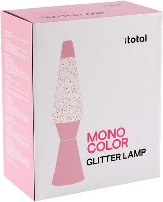 Glitter Spaceship LED Lamp Pastel Pink - iTotal XL2983