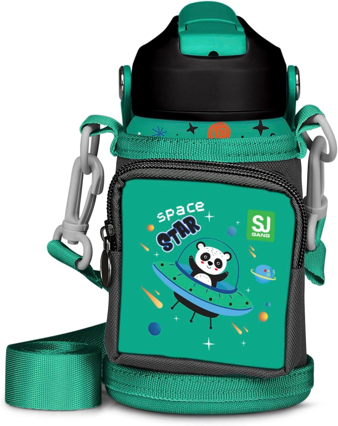 SJ GANG STYLE JAM Water Bottle with Carrier - Panda