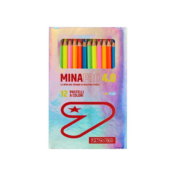 Minapro 4.0 Fluo Pastels Box of 12 Seven Colors