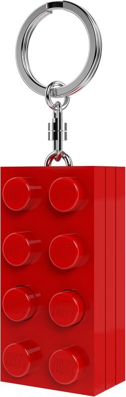 LED Lego Keychain - Red Brick