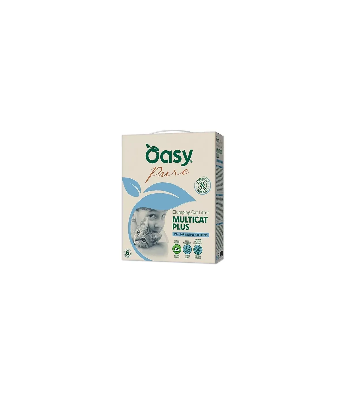 Oasy Pure Multicat Plus Mineral Litter 10Lt