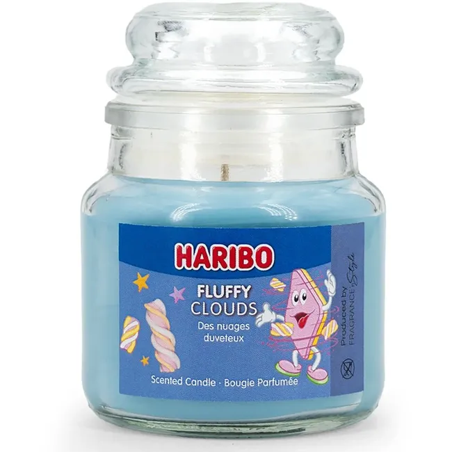 Haribo Fluffy Cloud scented candle, glass candle 85gr