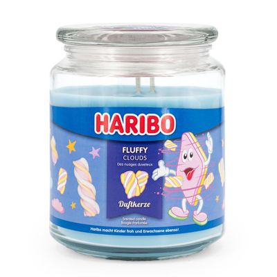 Haribo Fluffy Cloud scented candle, glass candle 500gr