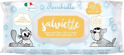 Ferribiella Wet Wipes 40 pcs Micellar Water and Argan  Fragrance