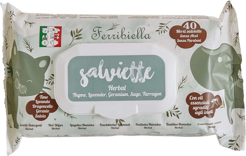 Ferribiella Wet Wipes 40 pcs Herbal Fragrance
