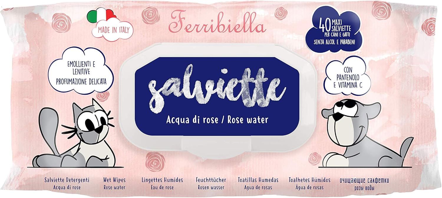 Ferribiella Wet Wipes 40 pcs Rose Water Fragrance