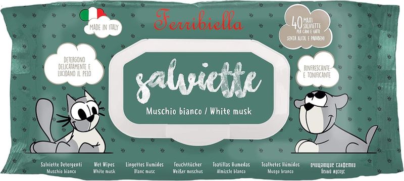 Ferribiella Wet Wipes 40 pcs White Musk Fragrance