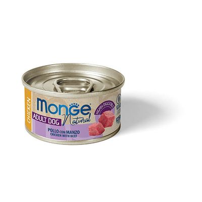 Monge Natural Dog 95gr - Chicken with Beef