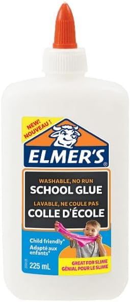 Elmer's PVA Glue, Great for Making Slime, White, 225 ml