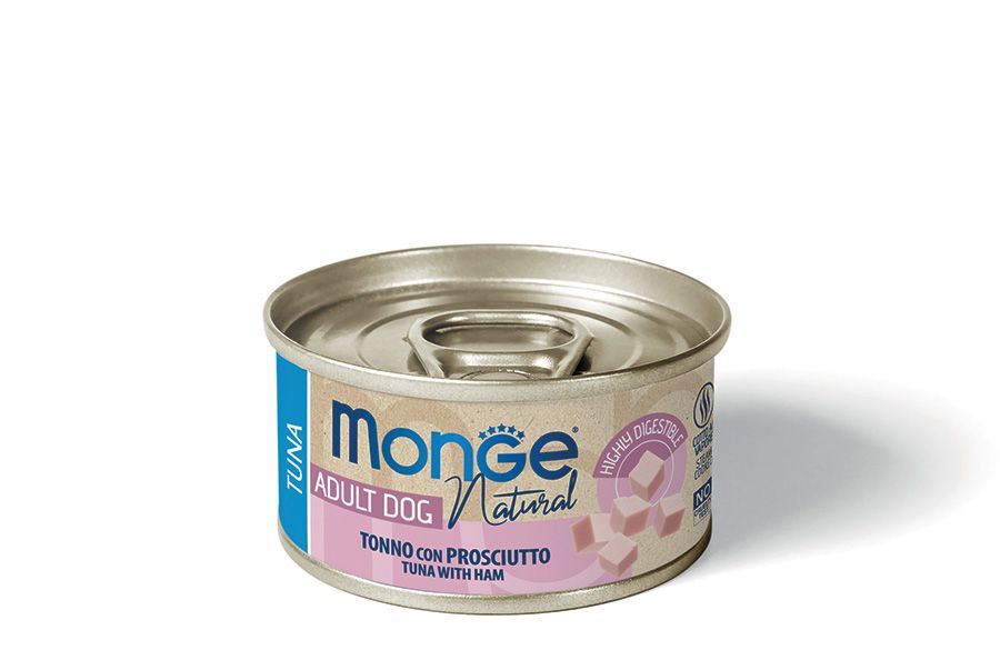 Monge Natural Dog 95gr - Tuna with Ham