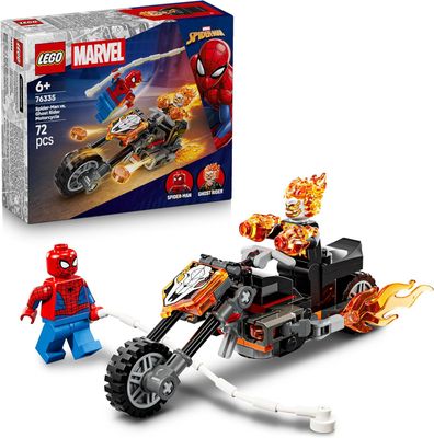 LEGO Super Heroes Marvel 76335 - Spider-Man vs Ghost Rider on Motorcycle
