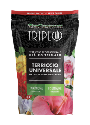 Tercomposti - PROFESSIONAL READY-TO-USE SOIL Pocket - Universal Soil 3 Liters