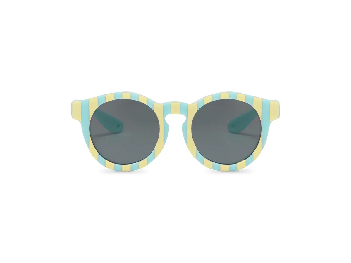 Incanta Sunny Sunglasses - Emerald and Yellow Stripes