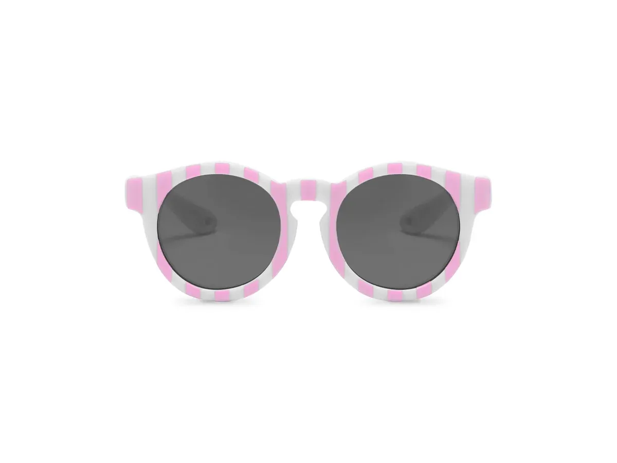 Incanta Sunny Sunglasses - Fluo Pink and White Stripes