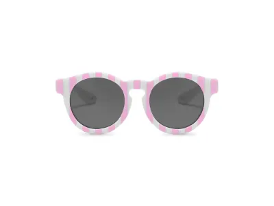 Incanta Sunny Sunglasses - Fluo Pink and White Stripes