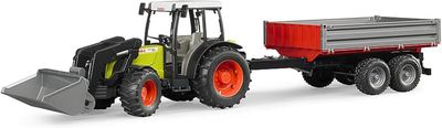 Bruder 02112 - Claas Nectis 267 F Tractor with Front Loader and Tipping Trailer