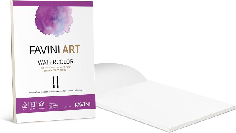 Favini Art A4 Block WATERCOLOR 300gr 10 Sheets